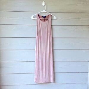 Lulu’s Ombré Soft Stretchy Rose Dust Pink Dress.-A11.
